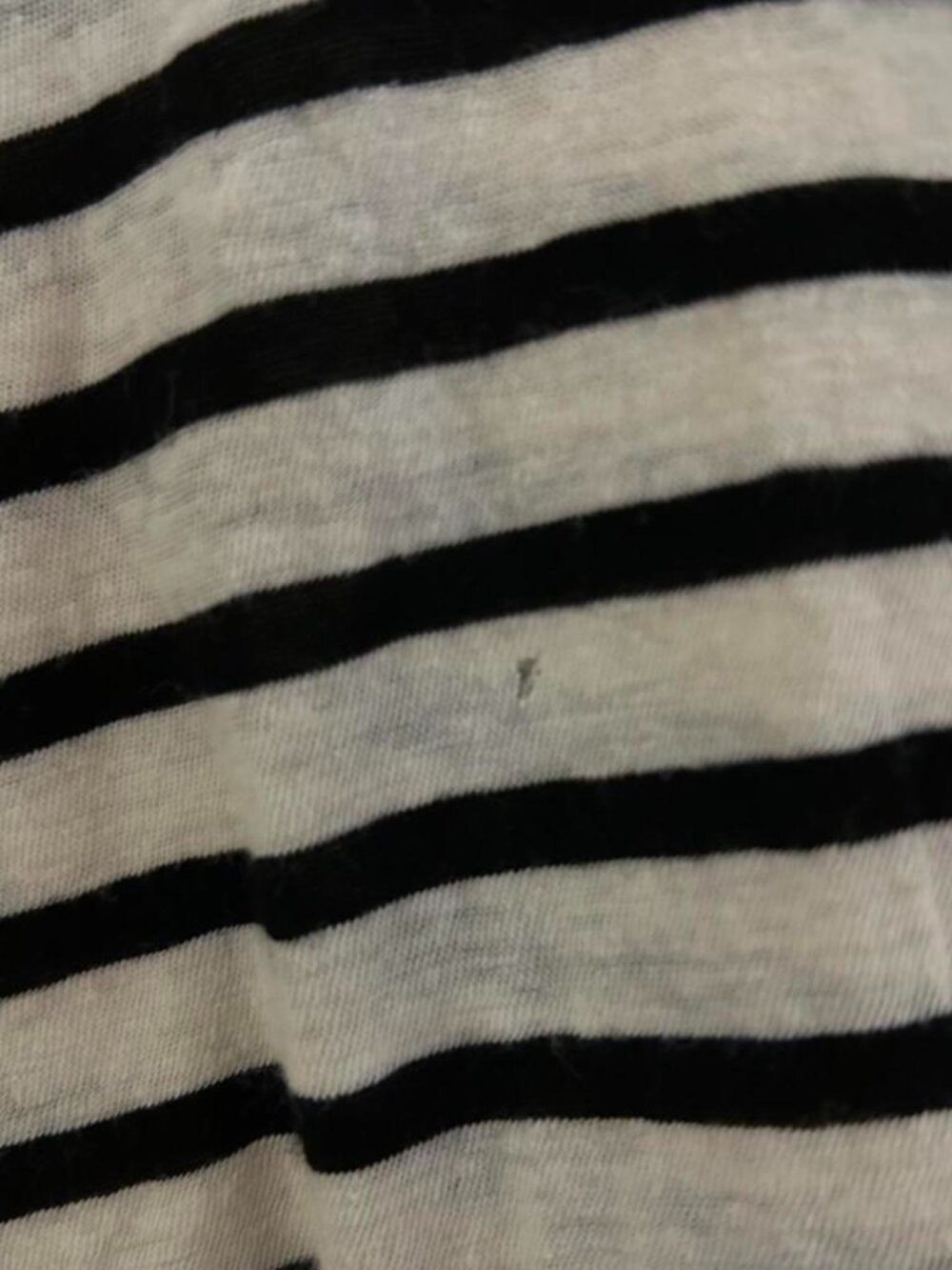 Reformation Black and White Striped Linen Top Size S